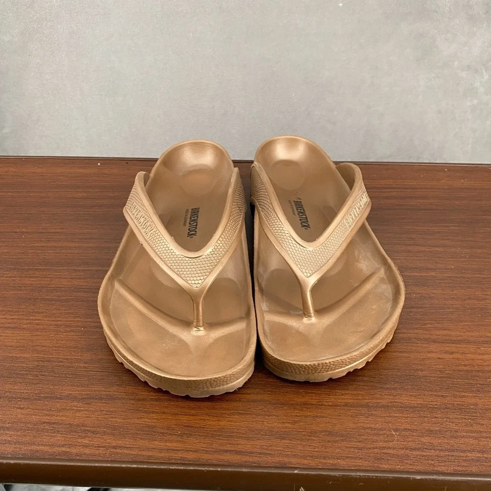 Birkenstock Honolulu EVA Mens US 13 Sandals Brown Waterproof Flip Flop Thong